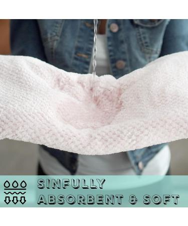 Extra Large Microfiber Hair Towel - Super Absorbent & Quick Drying for Curly Hair - Ideal for Women & Children - Pink & Green Options - Buy Online on GoSupps.com