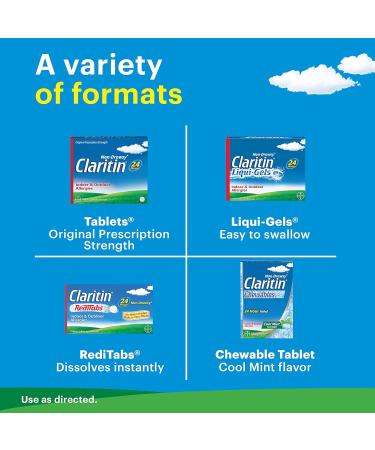 Claritin 24 HR Non Drowsy Allergy Medicine Loratadine antihistamine Tablets 10 Ct (Pack of 5) - Buy Online on GoSupps.com