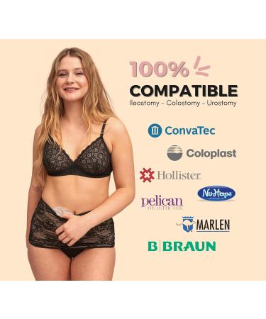 Siil Stoma Bandage & Black Cover for Colostomy Urostomy Ileostomy Bags - XS-XXL for Women - Buy Online on GoSupps.com