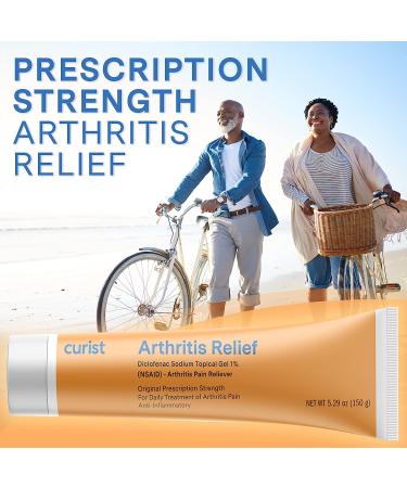 Curist Diclofenac Sodium Topical Gel 1% 150g for Arthritis Pain Relief - Hand, Foot, Knee, Elbow & Ankle Joint Pain - 5.29oz - Buy Online on GoSupps.com