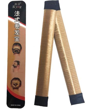 Blonde French Twist Hair Donut Bun Maker - Easy Snap Styling Bands - Buy Online on GoSupps.com