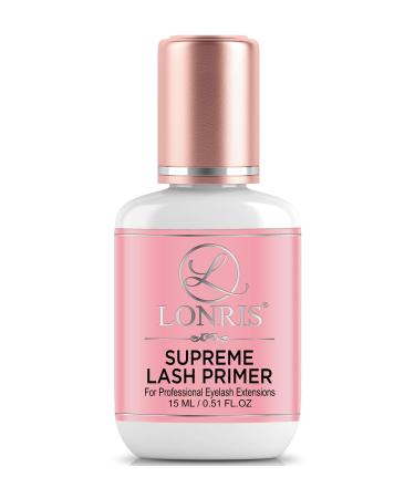 Eyelash Extension Primer - 30% BETTER RETENTION - Lonris Cleanser 15 ml/Protein Oil Remover/Increase Adhesive Bonding Power/Pre-treatment for Individual Semi-Permanent Extensions Glue Supplies
