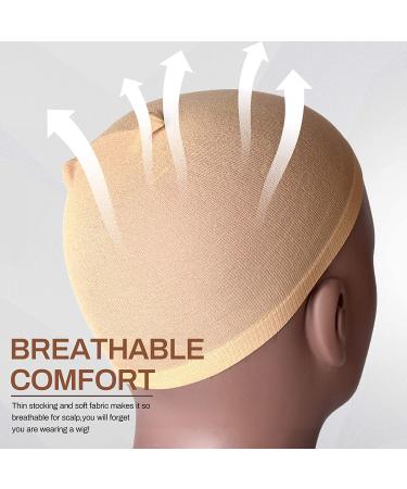 Flesh Colored Wig Caps for Women - 20 Pieces Lace Front Stocking Caps for Wigs - Buy Online on GoSupps.com