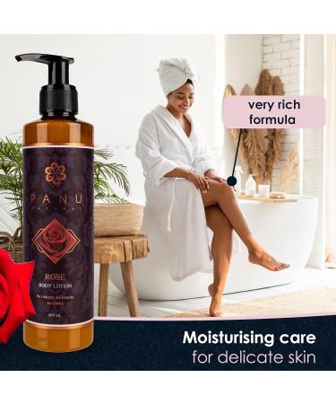Panu Natural Body Lotion Rose - Rich body lotion for very dry skin - Moisturising body lotion from Thailand - Natural Body Cream - Vegan Body Care - Buy Online on GoSupps.com