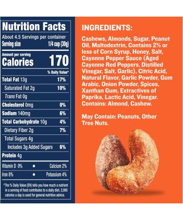 PLANTERS Nut Duos Buffalo Cashew and Ranch Almond 5 oz Resealable Bag (Pack of 2) Bundle With a Snack Scout Lunch Bag - Buy Online on GoSupps.com