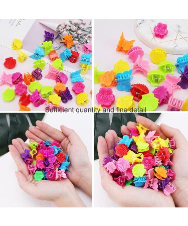 YISSION 200 PCS Small Hair Clips for Girls - Vintage Fashion Hair Accessories for Women & Girls - Assorted Butterfly, Shell, Flower Claw Clips - Buy Online on GoSupps.com