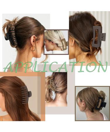Midodo 6-Piece Large Hair Clips for Women - Slide-Resistant Claw Hair Clips - Matte Finish - Perfect for Thick Hair - Buy Online on GoSupps.com
