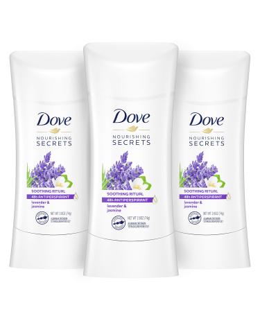 Dove Nourishing Secrets Antiperspirant Deodorant Stick for Women Lavender & Jasmine for 48 Hour Underarm Sweat Protection And Soft And Comfortable Underarms, 2.6 Fl Oz (Pack of 3) Lavender and Jasmine - Buy Online on GoSupps.com