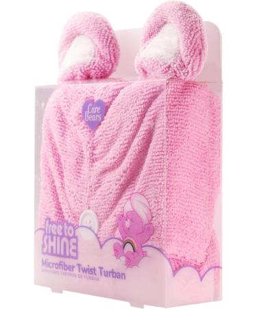 Care Bears Microfiber Hair Towel Wrap - Cheer Bear Quick Dry Turban for Wet Hair Lightweight & Absorbent - Pink | International Shipping Available - Buy Online on GoSupps.com