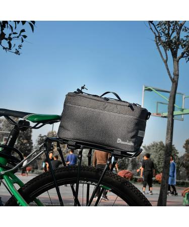Disconano 8L Multifunctional Bicycle Rear Rack Bag - Carry Basketball/Football/Helmet - Hand/Ice/Lunch Bag - Gray - Buy Online on GoSupps.com