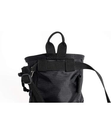 Cragbag Rock Climbing Chalk Bag Lightweight Nylon with Belt Strap, Brush Holder, Carabiner Loop, Zipper Pocket for Phone & Keys - Buy Online on GoSupps.com