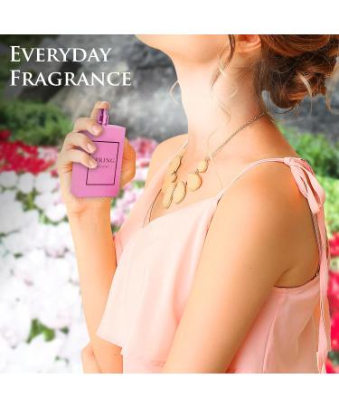 NovoGlow Spring Bloom for Women - Fresh & Slightly Grassy Jasmine Notes - Light Simple & has Natural Sweetness - Ideal for Who Wants to Smell Like Flowers - Elegant 3.4fl Oz Bottle with Grey Suede - Buy Online on GoSupps.com