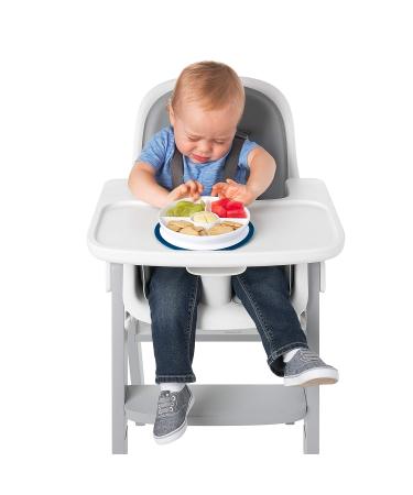 OXO Tot Stick & Stay Suction Divided Plate | Navy Blue | Best Child-Friendly Dinnerware for Easy Mealtime - Buy Online on GoSupps.com