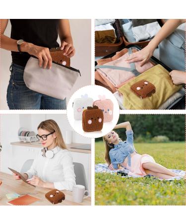Shop Giantree 3-Piece Plush Women's Bands Storage Bag | Portable Tampon & Coin Pocket for Girls | Ideal Period Bag - Buy Online on GoSupps.com