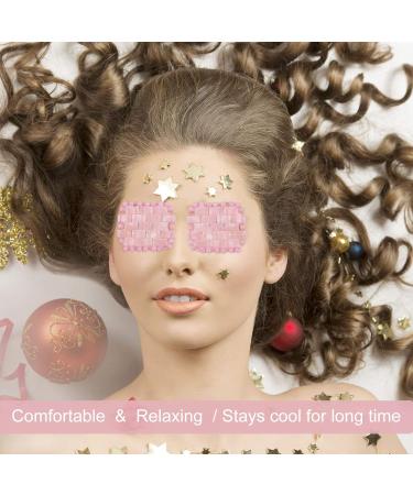 ideayard Rose Quartz Eye Mask Anti Aging Eye - 100% Natural Jade Rose Quartz Cooling Eye Mask Mini Rose - Buy Online on GoSupps.com
