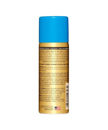 High Beams Intense Temporary Spray On Hair Color Head Bangin Blue 2.7 Oz. Blue Grey 2.7 Ounce (Pack of 1) - Buy Online on GoSupps.com