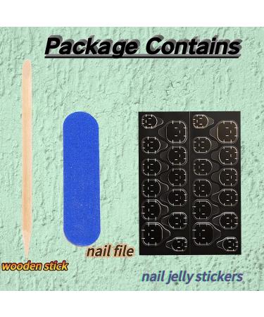 Square Fake Nails - Short Press-On Color Gradient Full Cover Acrylic Nails (24 Pcs) for Instant Manicure | Glossy Glue-On Design - Buy Online on GoSupps.com