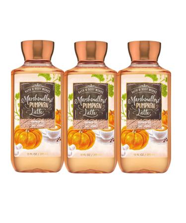Generic Bath and Body Works Marshmallow Pumpkin Latte shower gel 10 oz. set of 3