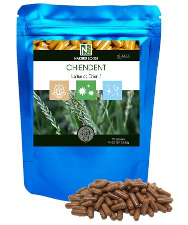 NAKURU | Quackgrass | Boost Range | Made in France | Dog Lettuce | (90 Capsules of 265mg / Net Weight: 23.8g)