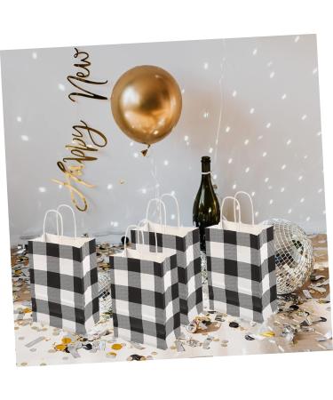 Amosfun 80 Pcs Check Tote Bag Christmas Paper Bags Party Bags Christmas Plaid Candy Bags Holiday Party Candy Bag Christmas Goodie Pouch Return Gift Bags Kraft Paper Bag Lattice Shopping - Buy Online on GoSupps.com