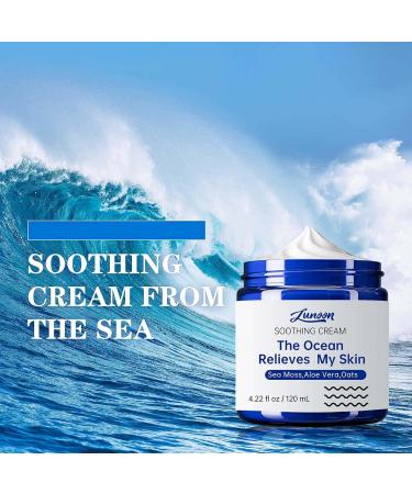CLY AMS Natural Soothing Eczema Cream for Sensitive Skin Repair Dry & Redness Moisturizer for Face and Body - Sea Moss Colloidal Oats - Moisturizing Eczema Face Cream for Dry Skin (4 Oz) - Buy Online on GoSupps.com