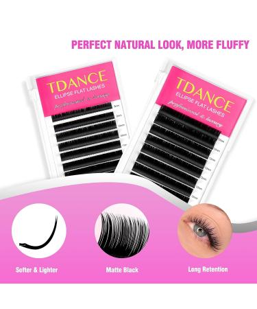 TDANCE Classic Flat Eyelash Extensions 0.15mm C Curl | 8-15mm Mixed Matte Individual Lashes for Salon Use - Buy Online on GoSupps.com