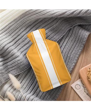 Hot Water Bottle with Lid - Stripe Rubber Hot Water Bag for Pain Relief & Cramps | Ideal Foot Warmer & Hot/Cold Therapy | International Shipping - Buy Online on GoSupps.com