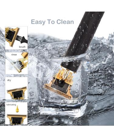 Precision T-Blade Professional Trimmer Set - Zero Gapped Hair Cutting Kit for Barbers & Home Use | Includes 4 Guide Combs - Buy Online on GoSupps.com