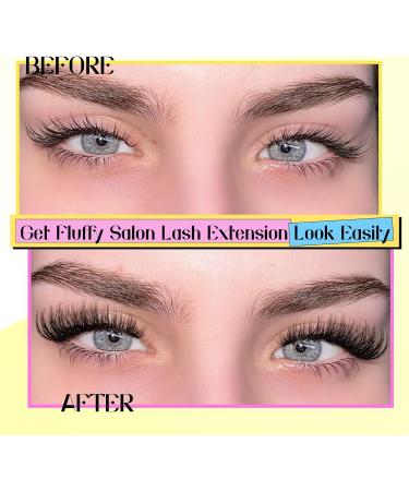 ALICE Fluffy Volume Lash Clusters Natural Lash Extensions DIY Eyelash Extensions 220Pcs 3D Wispy Individual Lashes(10-16mm 0.05D D Curl) A - 3D Wispy - Buy Online on GoSupps.com