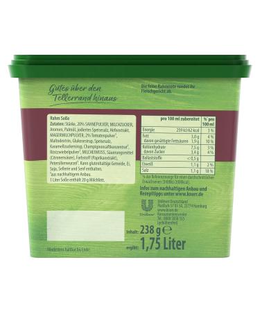 Buy Knorr Cream Sauce 238g - Delicious Light Brown Sauce Without Flavor Enhancers | International Shipping - Buy Online on GoSupps.com