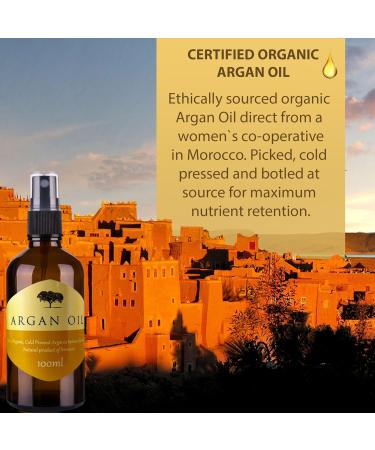 MOROCCAN ARGAN OIL 100% Pure 100ml - Buy Online on GoSupps.com