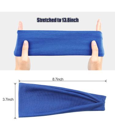 Men's Workout Headbands - Non Slip Stretchy Cotton Sweatband for Sports and Fitness (4 Pack) - Buy Online on GoSupps.com