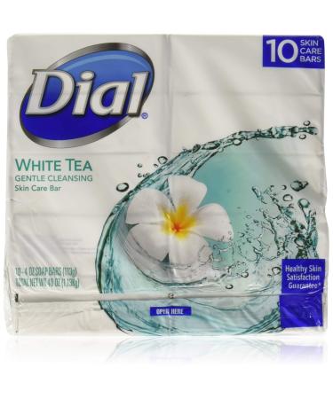 Dial Skin Care Bar Soap White Tea 20 Bars 4 Ounce (Pack of 5) White Tea & Vitamin E 4 Ounce (Pack of 5)