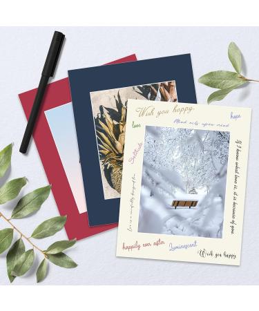 Golden State Art 11x14 Picture Mats - Pack of 20 Assorted Colors with White Core Bevel Cut - Ideal for 8x10 Pictures - Buy Online on GoSupps.com