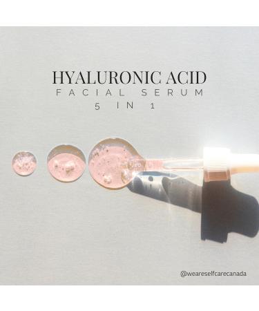 5 IN 1-100ML FACIAL SERUM HYALURONIC ACID with Collagen Vitamin C Vitamin E Niacinamide - CRUELTY-FREE - SELFCARE CANADA - Buy Online on GoSupps.com