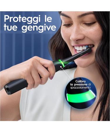 Oral-B iO 7 Set - 2 Electric Toothbrushes (Black & White) with Bluetooth Magnetic Technology Gift for Father's Day Includes 3 Brushes & Premium Travel Case - Buy Online on GoSupps.com
