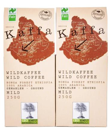Original Food Kaffa white coffee mild ground 2 pieces 2 x 250g organic