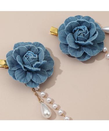 Chinese Flower Hair Clip With Pearl Cosplay Headwear For Woman Girls Taking Photo Shopping Travel Non-slip Hairpin Hair Barrettes For Daily Life Small Lovely Hair Barrettes For Woman Small Hair - Buy Online on GoSupps.com