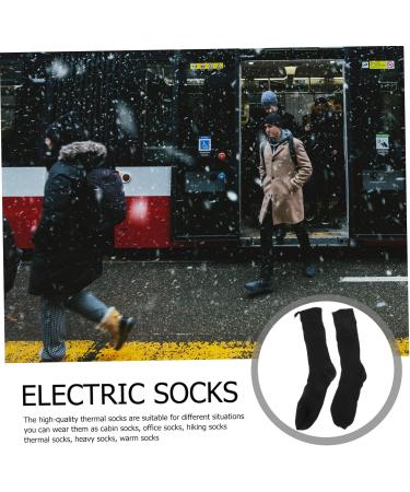 Buy ToddMomy Heated Winter Socks - Stylish Cotton Electric Stockings | Warm Double Layer Chic Heating Socks for Cold Weather - Buy Online on GoSupps.com