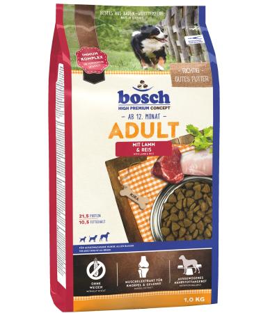 bosch HPC Adult with lamb & rice | Dry dog food for adult dogs of all breeds | 1 x 3 kg 3 kg (1 pack)