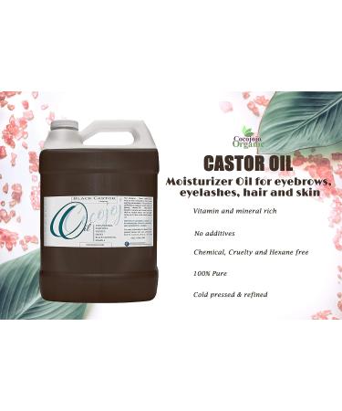 Dr Joe Lab Jamaican Black Castor Seed Oil 128 oz - 100% Pure Natural Cold Pressed JBCO for Hair Skin Body Eyebrows & Eyelashes - Moisturizing & Nourishing - Buy Online on GoSupps.com