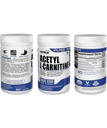 NutriJa Acetyl L-Carnitine (Alcar) 100g - Boost Energy & Metabolism - Buy Online on GoSupps.com