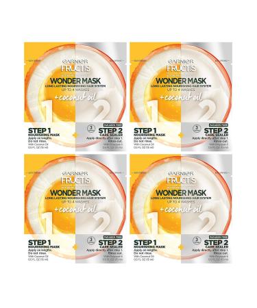 Garnier Hair Care Fructis Wonder Mask + Coconut Oil 4 Count - Buy Online on GoSupps.com