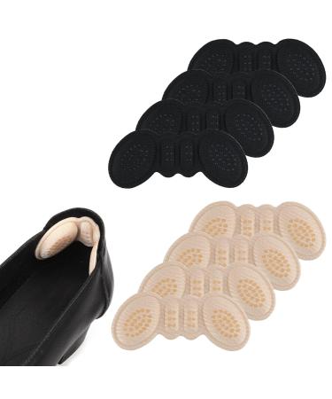 4 Pairs Foam Heel Pads for Shoes Heel Inserts for Shoes Too Big Heel Cushions Grips for Loose High Heels Protectors Liners for Women Men Back of Heel Fillers Protect from Slipping Blisters