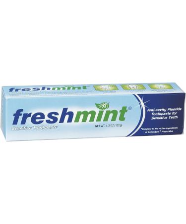 Fresh Mint Sensitive Fluoride Anti-Cavity Toothpaste - 4.3 oz for Sensitive Teeth | International Shipping Available - Buy Online on GoSupps.com