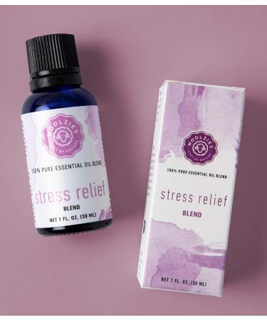 Stress Relief Essential Oil Blend | Natural Therapeutic Grade | Relaxing & Calming | 1 Fl Oz - Buy Online on GoSupps.com