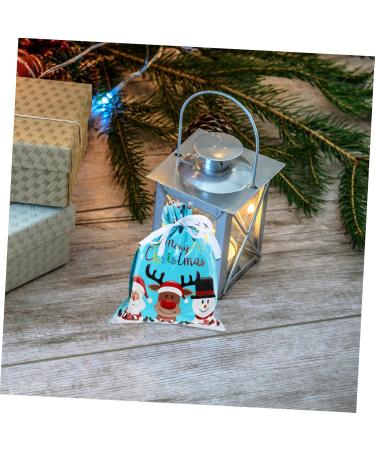 KOMBIUDA Santa Bags 6 Pcs Biscuit Drawstring Bag Candy Bags Xmas Goodie Bag Xmas Candy Pouch Child Christmas Bag - Buy Online on GoSupps.com