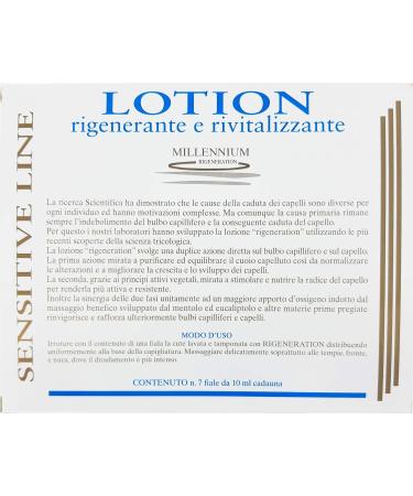 Softening and revitalizing lotion advanced formula for the maintenance and care of hair with menthol 7 ampoules of 10 ml professional Millennium line - Buy Online on GoSupps.com