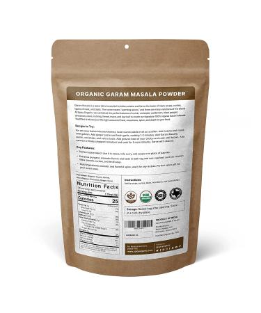 Organic Spicy Garam Masala Powder - USDA Certified, Non-GMO Spice Blend - 8 oz - Buy Online on GoSupps.com