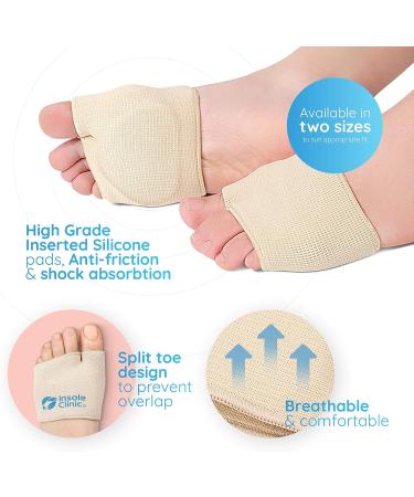 Insole Clinic Metatarsal Pads for Pain Relief - Men Women L XL - Beige - Buy Online on GoSupps.com
